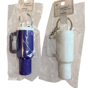 Cup  Keychain  Bag Charm  will Hold Lipstick
